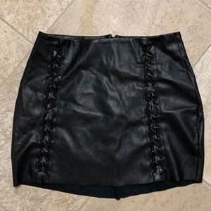 Pleather skirt